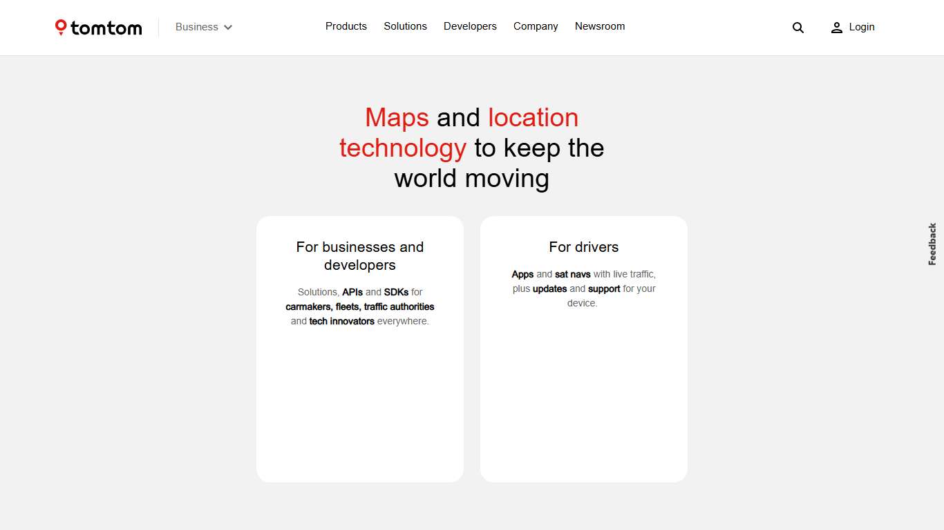 TomTom — Maps and Location Technology